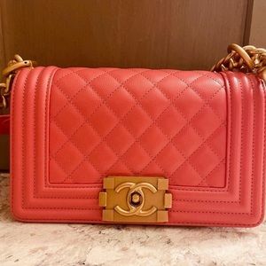 Authentic Chanel boy small
